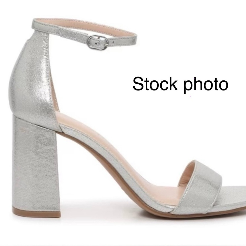 Kelly & Katie Metallic Silver Heels